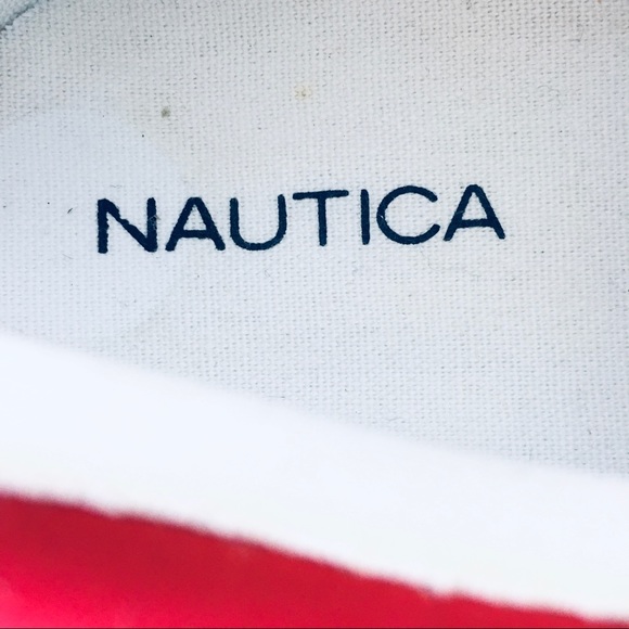 Nautica Yokona White/red/blue Sneakers Shoes 7 - Picture 7 of 8